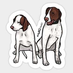 Pearl and Chief — Dogs of Marble, Colorado Sticker